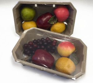 fruit / produce tray sealed
